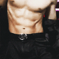 washboard abs dont judge me i love him GIF