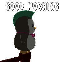 Good Morning Sticker by Pudgy Penguins
