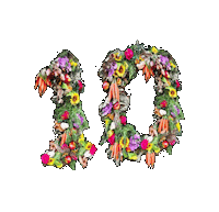 Lh Flower Wreath Sticker by The Larderhouse