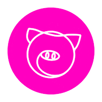 Pig Pork Sticker by The Larderhouse