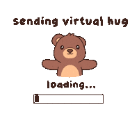 I Love You Teddy Sticker by BEARISH