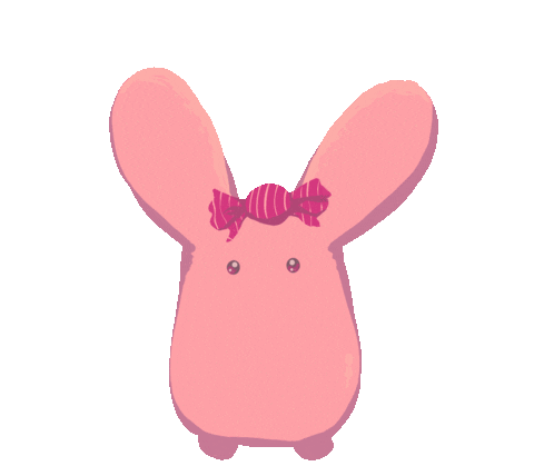 YugiKitten giphyupload anime candy pink bunny Sticker