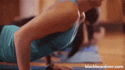 BlackBearDiner bear yoga pose bears GIF