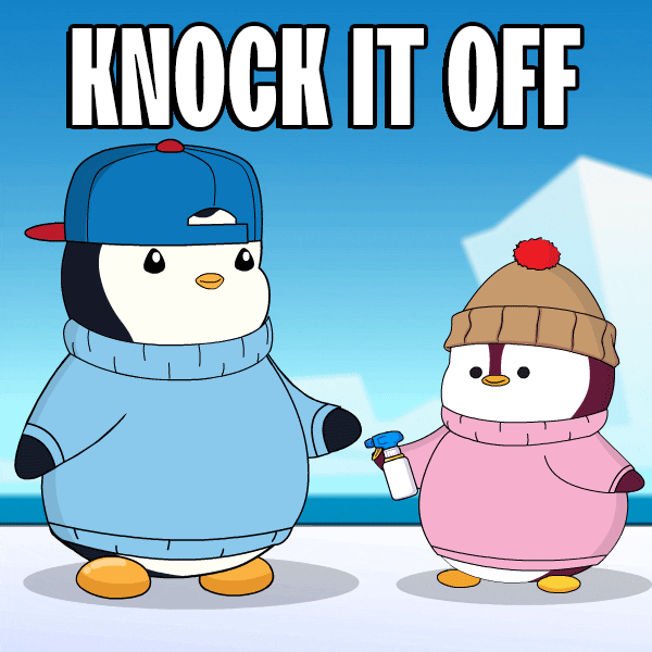 Knock It Off By Pudgy Penguins Find And Share On Giphy