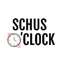clock schus Sticker by Schutique Shoes