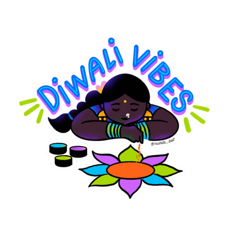Festival Of Lights Sticker by Ruchita Bait