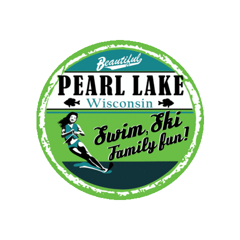 PearlLakeWI giphygifmaker swimming fishing skiing Sticker