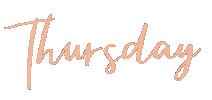 Letters Thursday Sticker