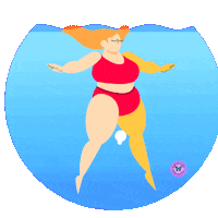 elistorycriativo mergulho mulher boiando elistorycriativo boiando Sticker