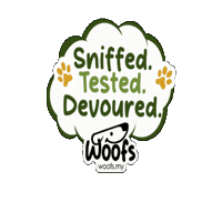 woofsmy doglover woofs dogsnacks petscare Sticker