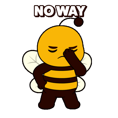 No Way Ugh Sticker by Plan Bee Studios