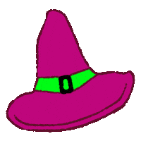 Halloween Hat Sticker by Katie Jones