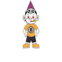 Boston Bruins White Monkey Sticker by Zhot