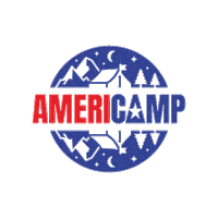 AmeriCamp usa america camping camp Sticker