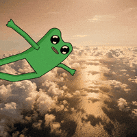 Soaring Good Vibes GIF by fwogs