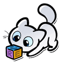 Baby Play Sticker by Créu Cat
