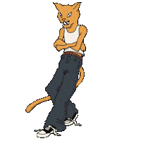 Cat Day Trip Sticker by Exchange LA