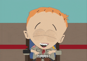 happy timmy burch GIF by South Park 