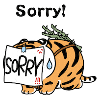Apologize Sorry Sorry Sticker by Bu2ma