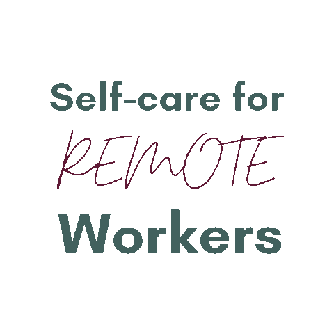 KimGorchs giphygifmaker meditation selfcare work from home Sticker