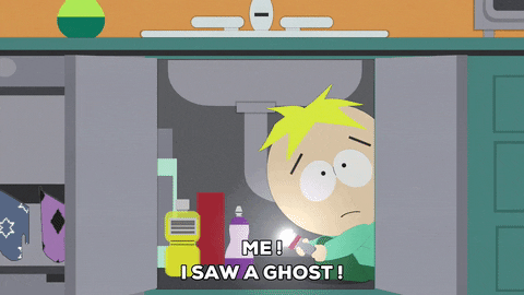 scared butters stotch GIF by South Park 