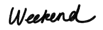 The Weekend Sticker by Catharina Stewart