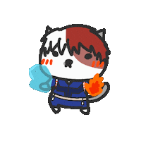 My Hero Academia Shoto Todoroki Sticker by yomoyeah