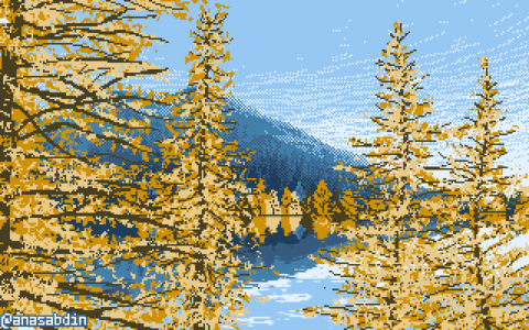 fall pixel art GIF