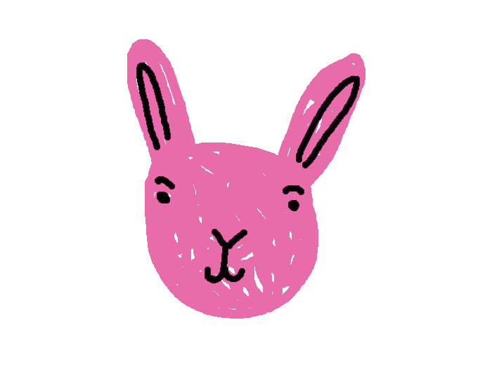 Bunny Rabbit Sticker by Ezra W. Smith
