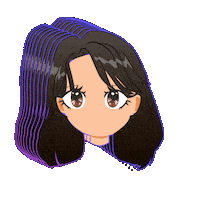 Happy Girl Sticker by Jennifer Greenhill