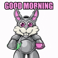 Good Morning Coffee GIF by Robotic Rabbit Syndicate