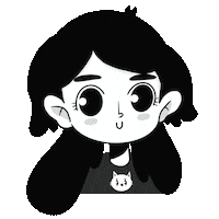 Paolazoart love happy girl cartoon Sticker