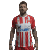 Aleksandar Katai Football Sticker by FK Crvena zvezda