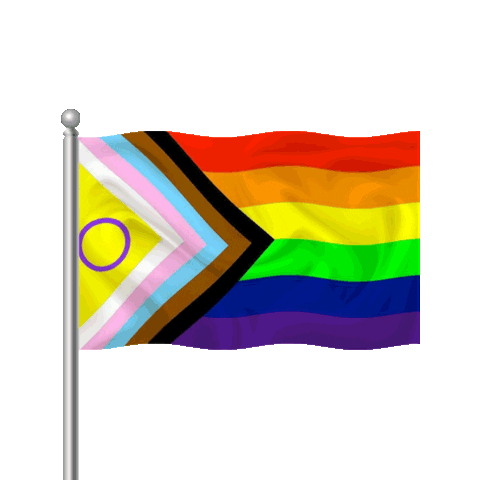Rainbow Gay Sticker by David Rielly-MacLellan
