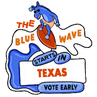 Vote Early Joe Biden Sticker by Creative Courage