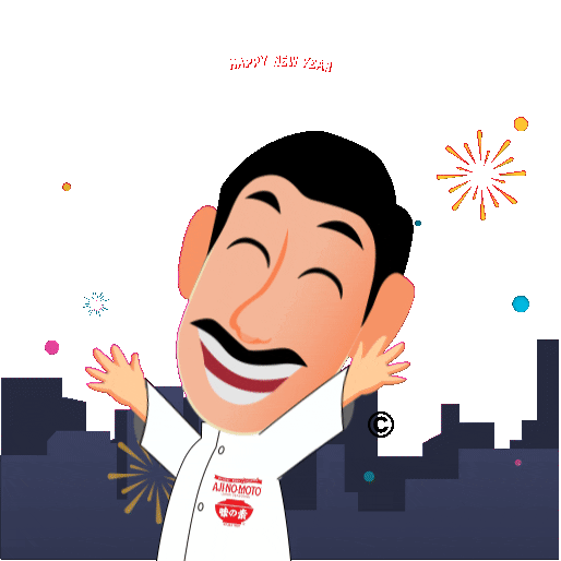 Celebrating Happy New Year Sticker by Pak Aji™