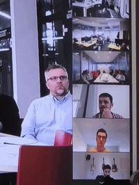 happy boss smile GIF