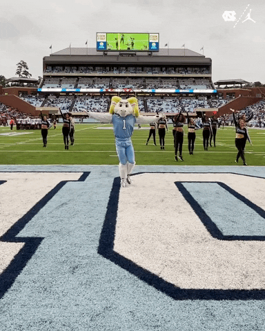 North Carolina Mascot GIF by UNC Tar Heels