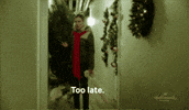 Too Late Christmas GIF by Hallmark Channel