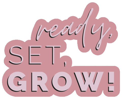 Pink Grow Sticker