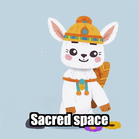 Sacred Space Peace GIF by Llamaozi