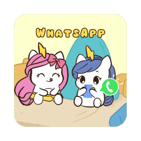 Wa Text Me Sticker by Brave Unicorn