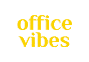 studioliberta vibes yellow business office Sticker