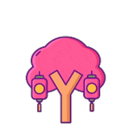 Japan Tree Sticker by Luca Guelfi Company