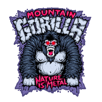 King Kong Gorilla Sticker by Nature Is Metal