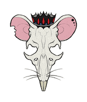 Rat King Christmas Sticker