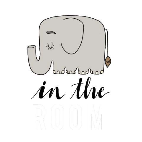 elephant room Sticker by tuttelemelediannie