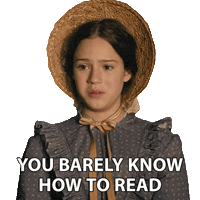Cant Read Little House On The Prairie Sticker by NETFLIX