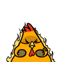 Angry Chicken Sticker