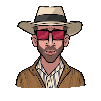 Nicolas Cage Hat Sticker by The Unbearable Weight of Massive Talent